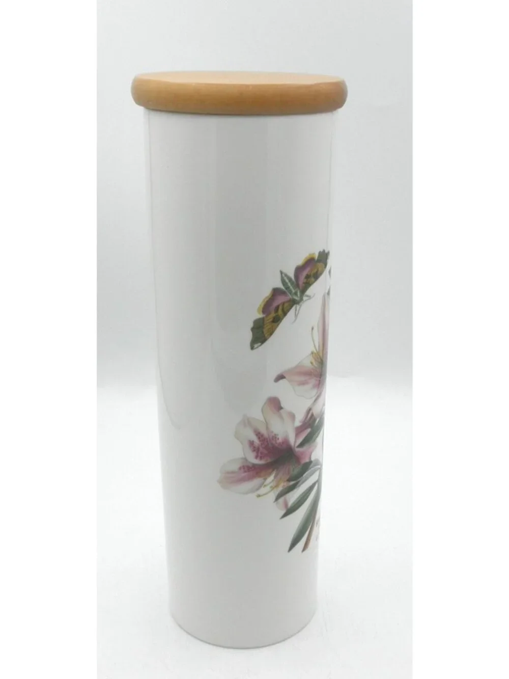 Portmeirion Botanic Garden Pasta Jar w/Lid Lily Flowered Azalea Pattern:  PRTBOG